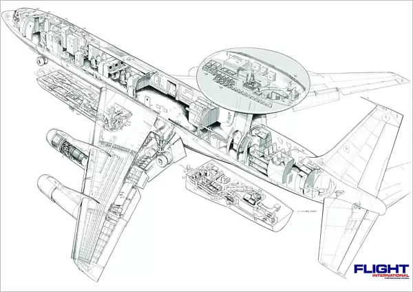 Boeing E-3 Sentry AWACS Cutaway