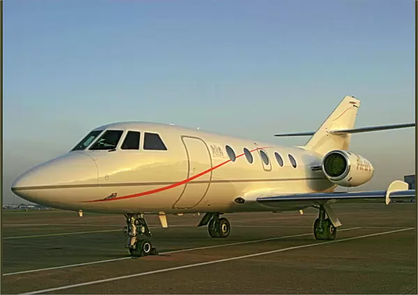 Falcon 20. In the late winter sunshine at BHX