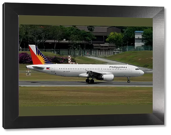 Airbus A320 Philippine Airlines at Changi Airport Singapore