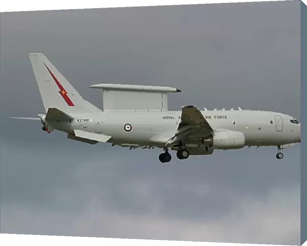 The new RaF plane on finals to land at Avalon