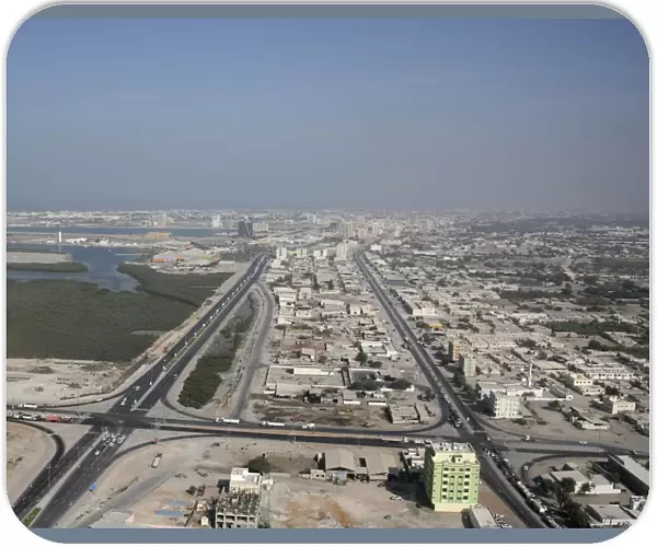 Aerial view of Ras Al Khaimah