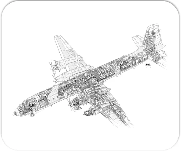 Canadair CL-44 Cutaway Drawing