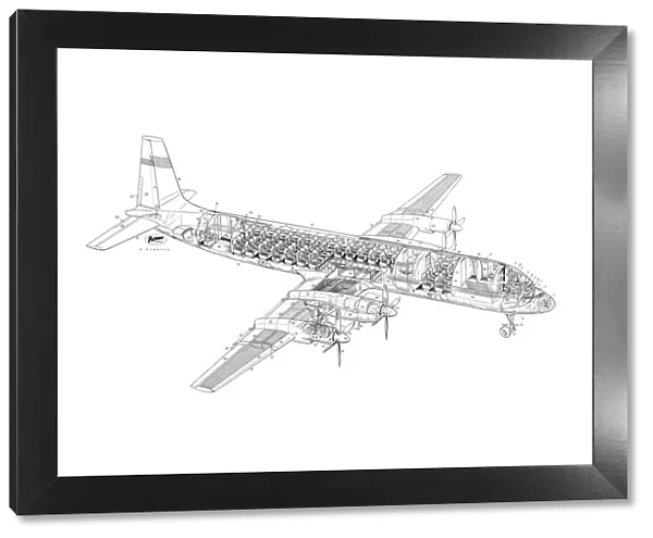 Ilyushin IL-18 Cutaway Drawing
