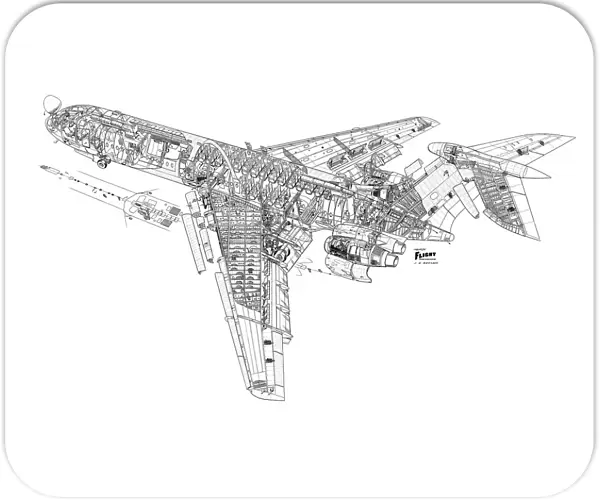 Vickers VC-10 Cutaway Drawing