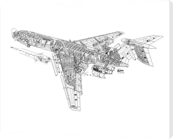 Vickers VC-10 Cutaway Drawing