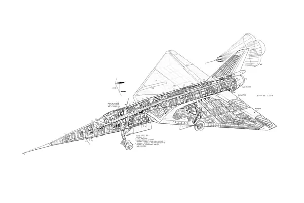 Fairey Delta II Cutaway Drawing