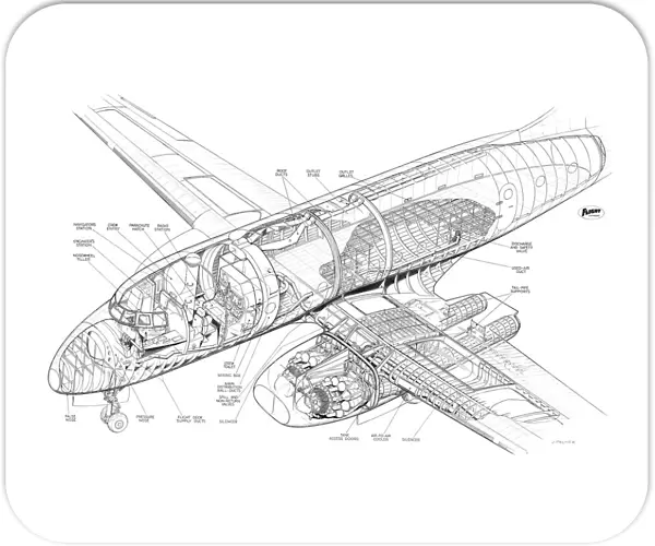 Avro 706 Ashton Cutaway Drawing