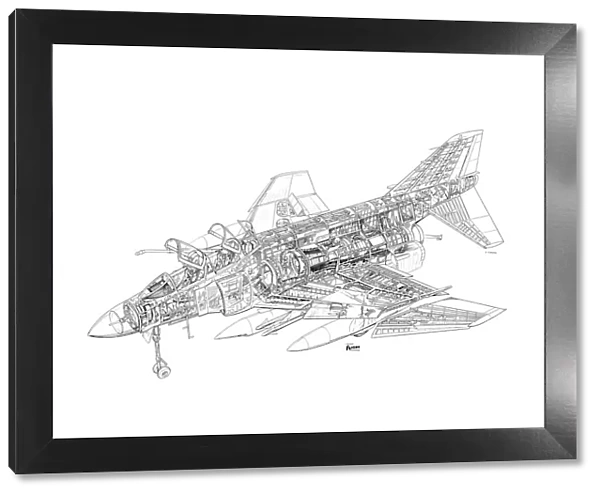 McDD F-4K Phantom Cutaway Drawing