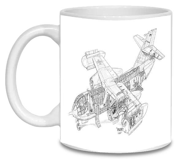 Dornier Do-31-E3 Cutaway Drawing