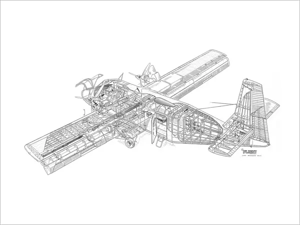 GAF N22 Nomad Cutaway Drawing