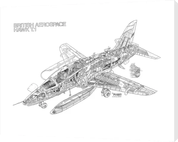 BAe Hawk T1 Cutaway Drawing