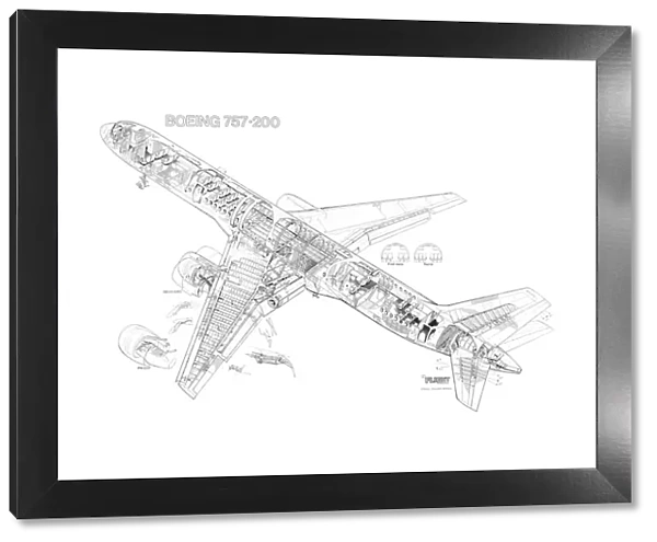 Boeing 757-200 Cutaway Drawing