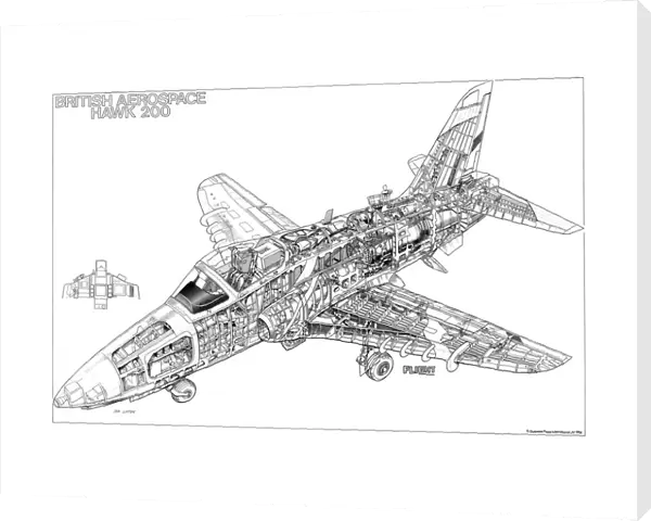 BAe Hawk 200 Cutaway Drawing