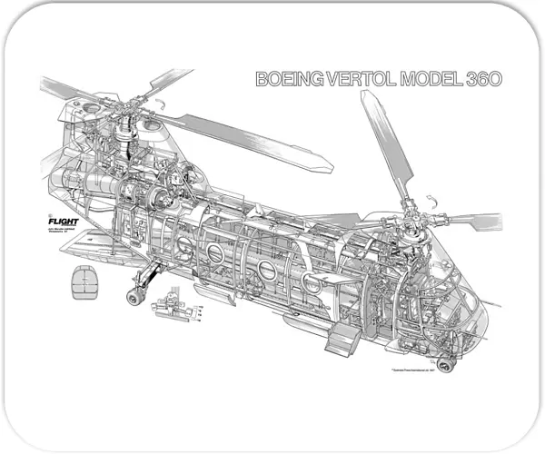 Boeing Vertol 360 Cutaway Drawing