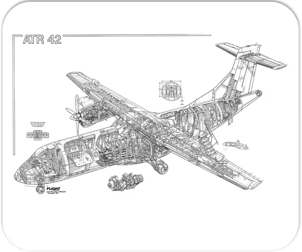 ATR 42 Cutaway Drawing