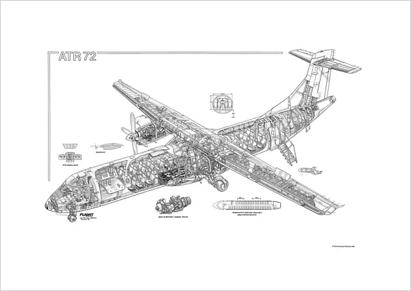 ATR 72 Cutaway Drawing