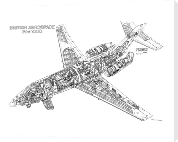 BAe 1000 Cutaway Drawing