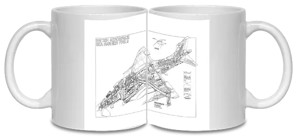BAe Sea Harrier FRS2 Cutaway Poster