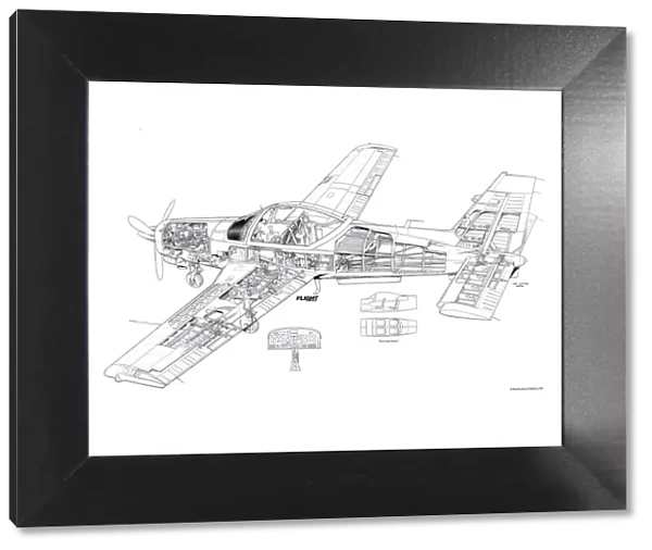 Valmet L-90 Redigo Cutaway Drawing