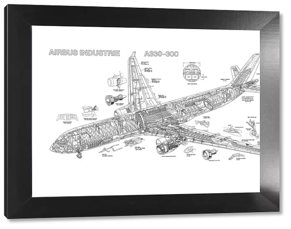 Airbus A330-300 Cutaway Drawing