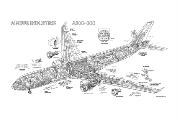Airbus A330-300 Cutaway Drawing