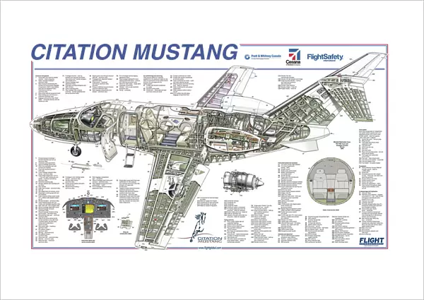 Cessna Mustang Cutaway Poster