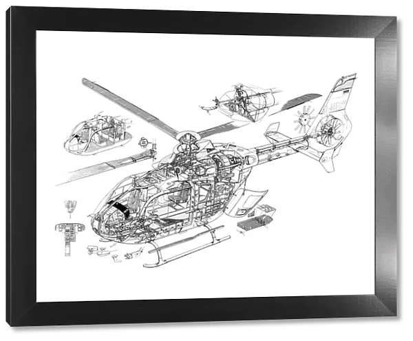 Eurocopter EC-135 Cutaway Drawing