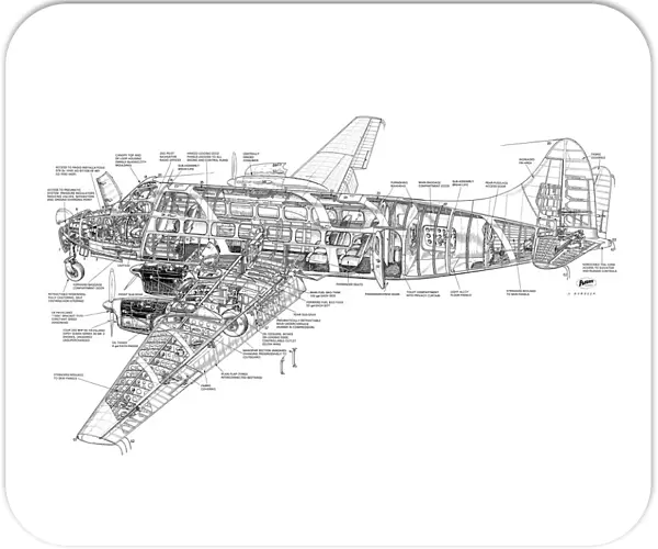 DH114 Heron Cutaway Drawing