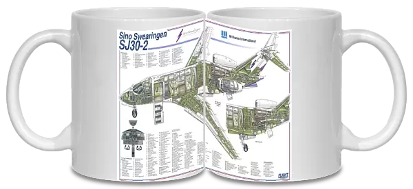 Cutaway Posters, Business Aircraft Cutaways, SJ30