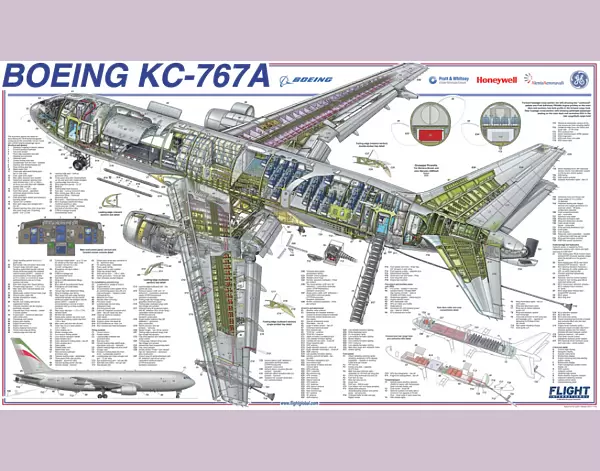 Cutaway Posters, Military Aviation 1946 Present Cutaways, Boeing KC-767 Poster