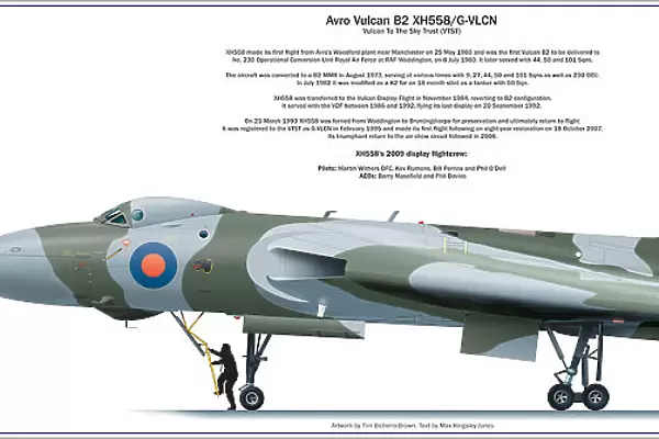 Avro Vulcan XH558 celebratory poster