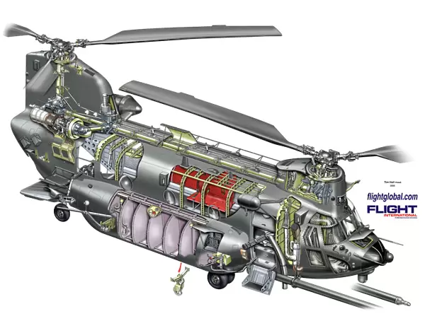 Boeing MH-47G cutaway