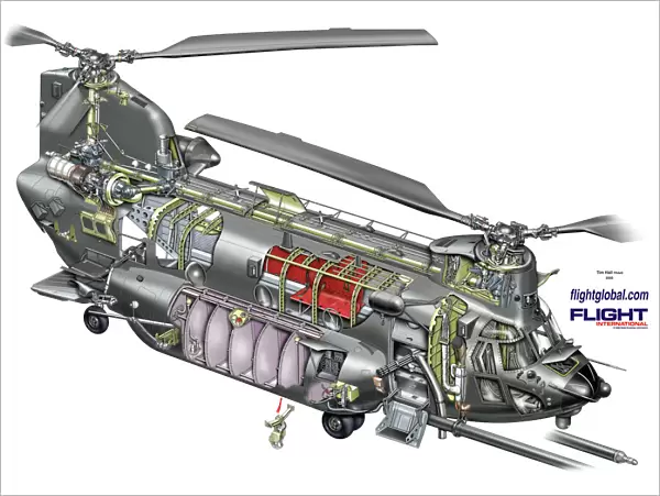 Boeing MH-47G cutaway
