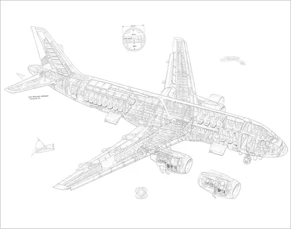 Airbus A330 Cutaway Drawing