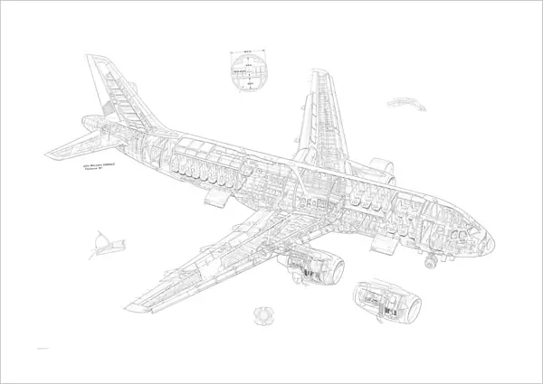 Airbus A320 Cutaway Drawing