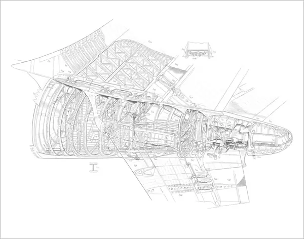 A300 B1 Tail Detail Cutaway Drawing