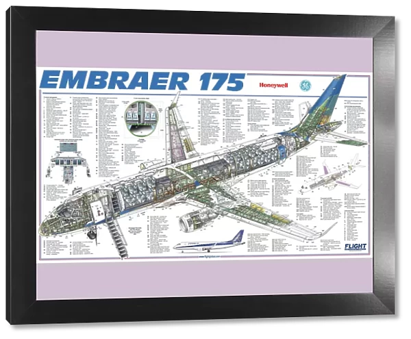 Embraer 175 Cutaway Drawing
