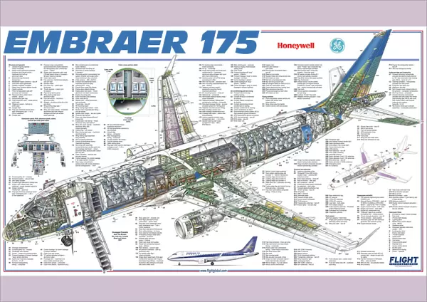 Embraer 175 Cutaway Drawing