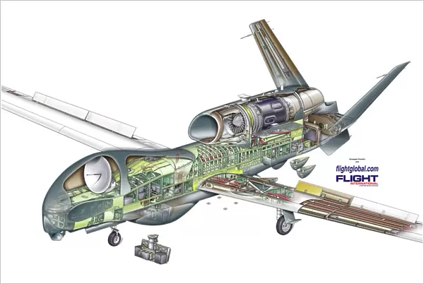 Northrop Grumman RQ-4N BAMS UAS Cutaway Poster