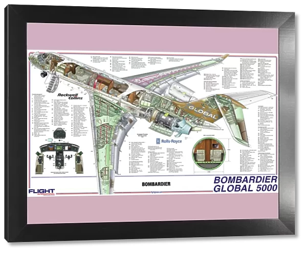 Bombardier 5000 Cutaway Poster