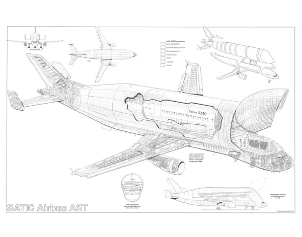 Airbus Satic A300-600 AST Cutaway Drawing