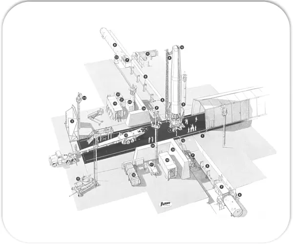 Douglas Thor Missile site Cutaway Drawing