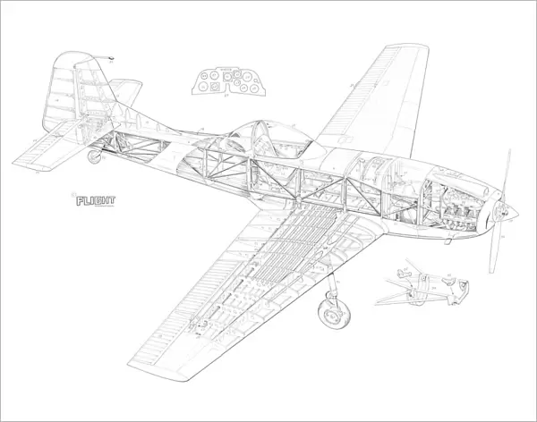 Cranfield A1 Chase Cutaway Drawing