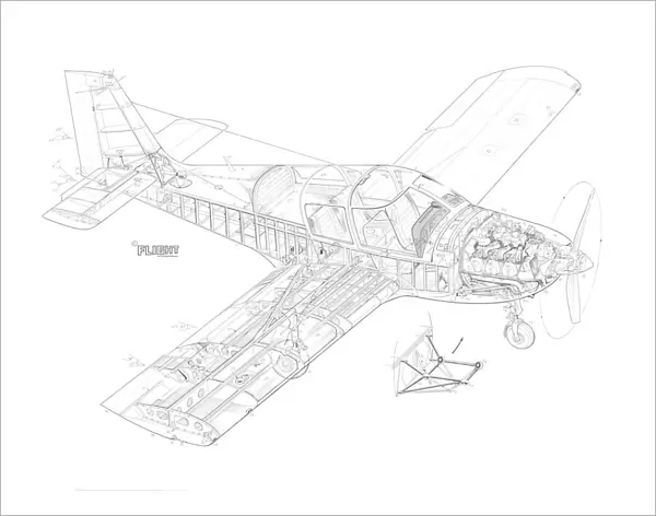Robin HR100  /  285 Tiara Cutaway Drawing