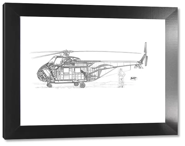 Sikorsky S. 55 Cutaway Drawing
