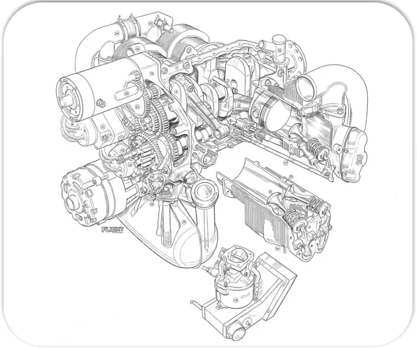 Rolls-Royce Continental 0-240  /  A Cutaway Drawing