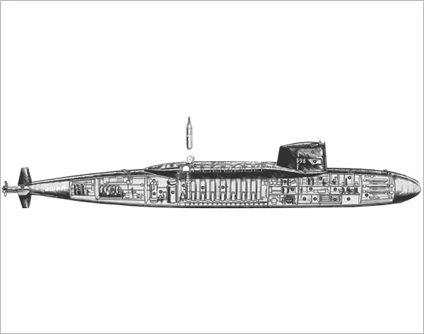 US Navy USS George Washington Cutaway Drawing