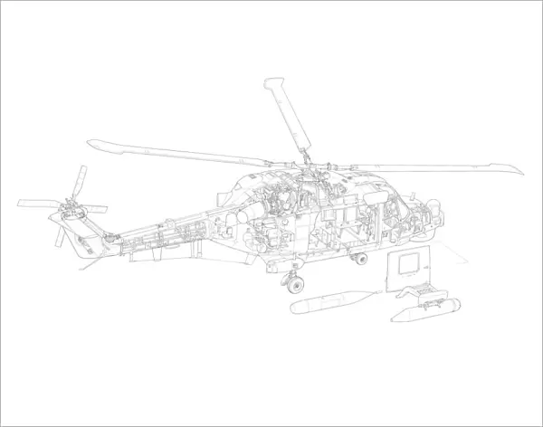 Westland, Lynx HAS. 3 Cutaway Drawing