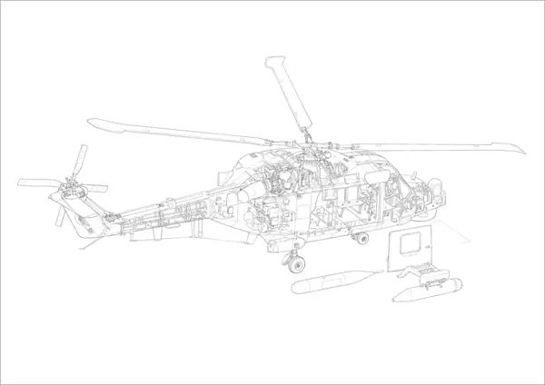 Westland, Lynx HAS. 3 Cutaway Drawing