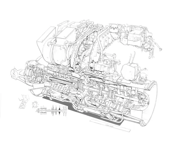 Rolls-Royce BS 360 - gem Cutaway Drawing